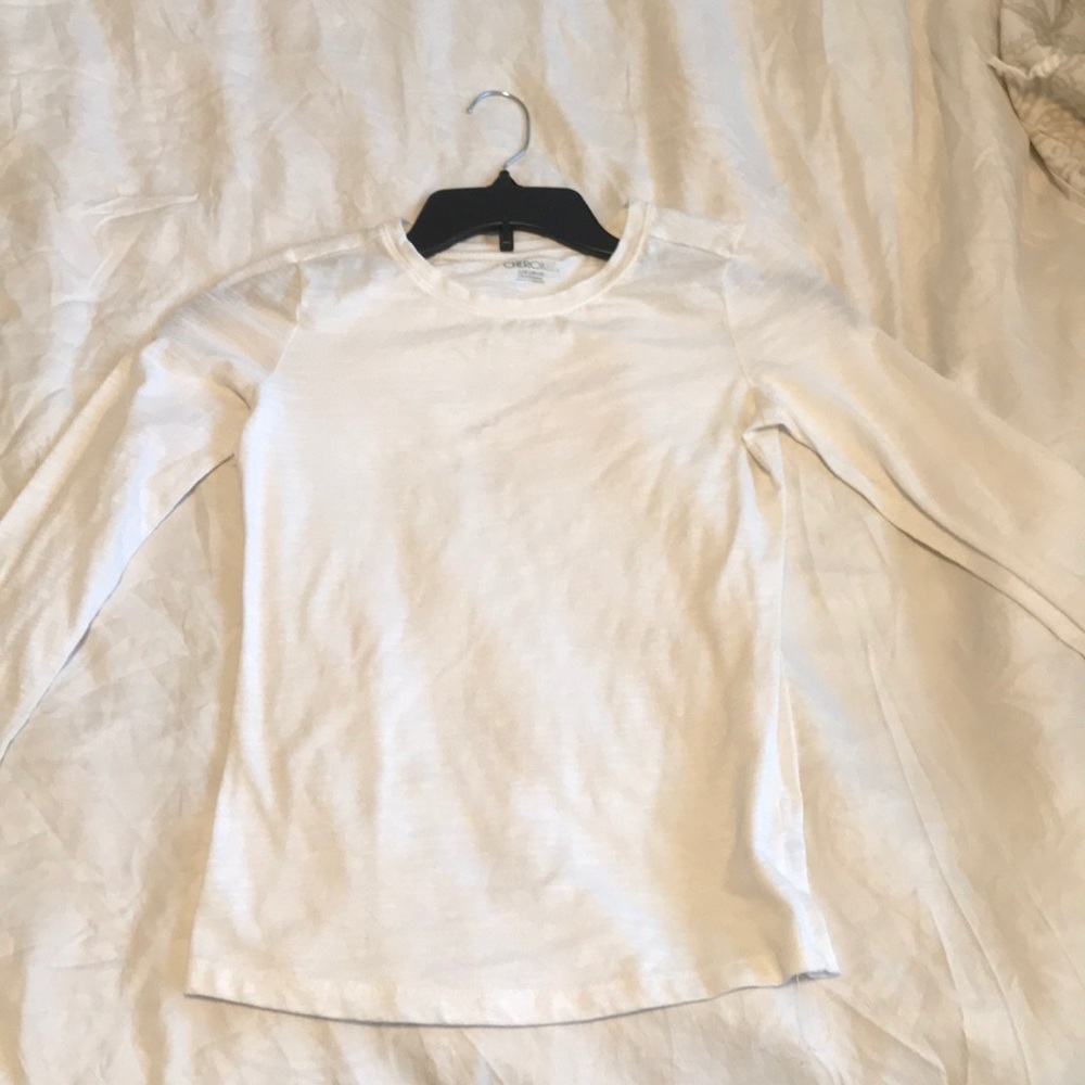 Plain White Long-Sleeve Shirt